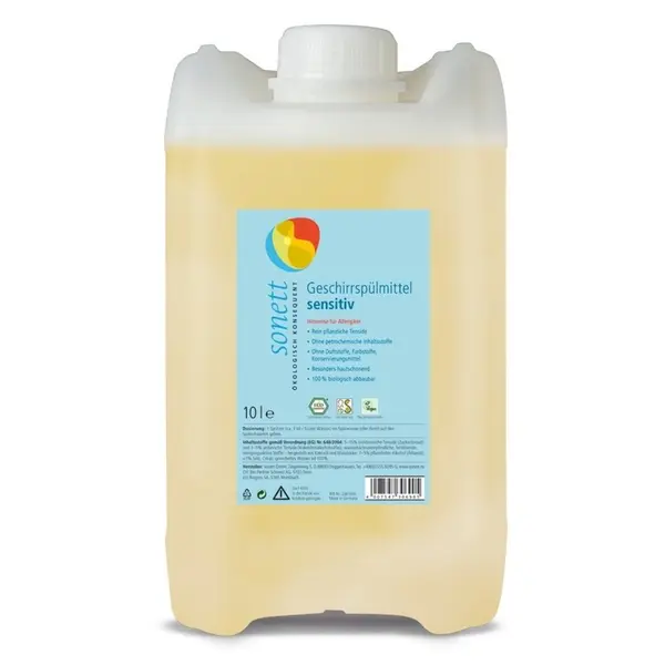 Detergent lichid pentru vase sensitive ecologic 10l Sonett
