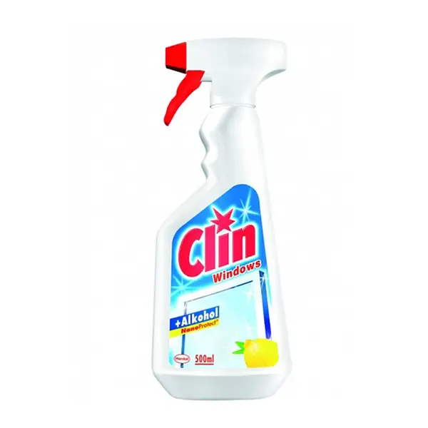 Detergent pentru geamuri Clin cu pulverizator 500 ml lemon Detergent pentru geamuri Clin cu pulverizator 500 ml lemon