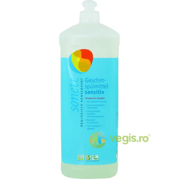 Detergent pentru Vase Senzitiv Neutru Ecologic/Bio 1L