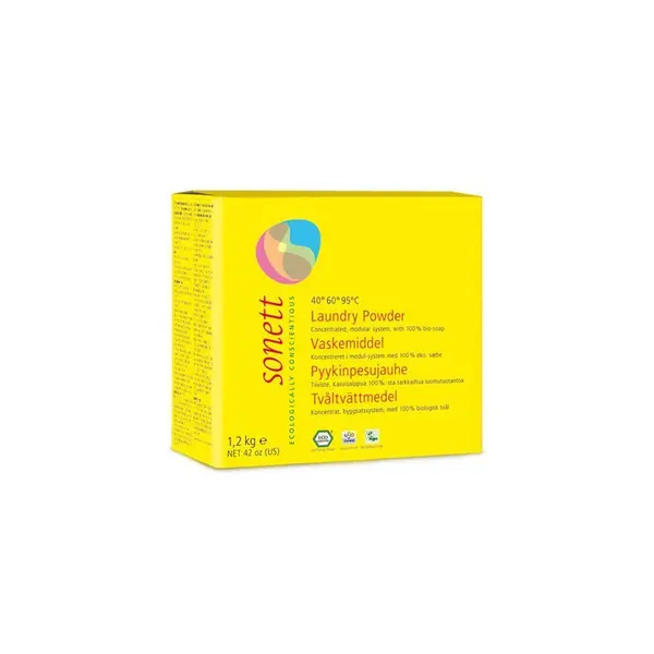 Detergent praf pentru rufe ecologic 1.2kg Sonett