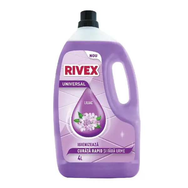 Detergent suprafete universale Rivex Universal 4L cu parfum portocala Detergent suprafete universale 4L Rivex Liliac