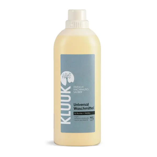 Detergent universal lichid pentru rufe colorate si albe, 1L, Kluuk