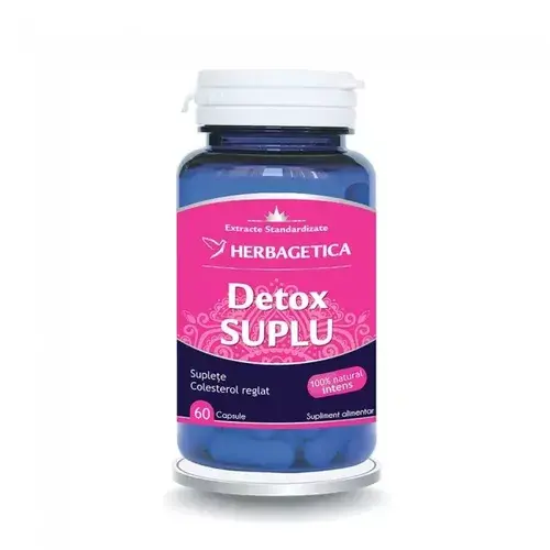 Detox Suplu, 60 capsule | Herbagetica