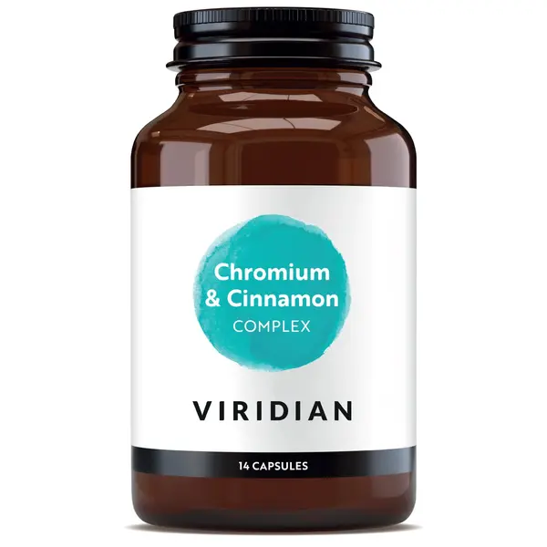 Detoxifiant cu crom si scortisoara, 14 capsule, Viridian