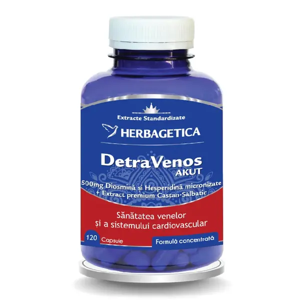 DetraVenos Akut, 120 capsule, Herbagetica