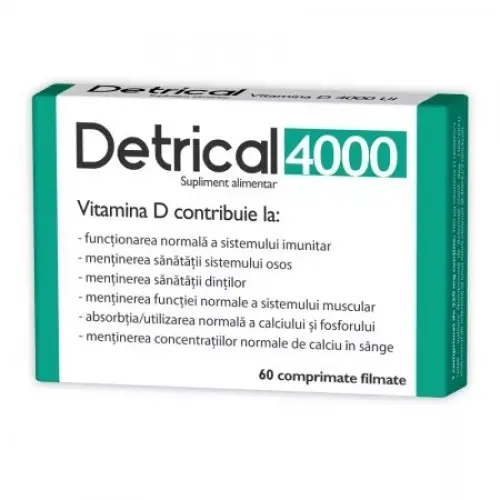 Detrical D3 4000UI, 60 comprimate filmate Zephyr Labs
