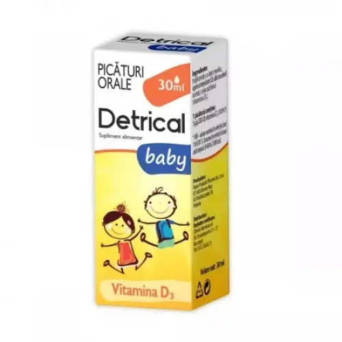 Detrical D3 baby picaturi orale, 30ml Zephyr Labs