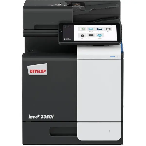 Develop Multifunctional Laser Color Develop Ineo+ 3350I, Printare / Scanare / Copiere / Fax optional), 5.120 MB (5 GB) , Negru-Gri