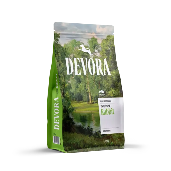 DEVORA DOG GF MINI IEPURE 1.5 KG
