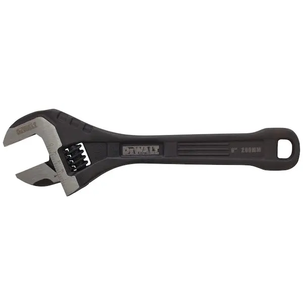 Dewalt Cheie reglabila DeWALT DWHT80267-0, 8 inch din otel integral, falci de precizie pentru ajustari exacte, capacitate extra-lata, maner solid din otel rotunjit pentru confort si control sporit