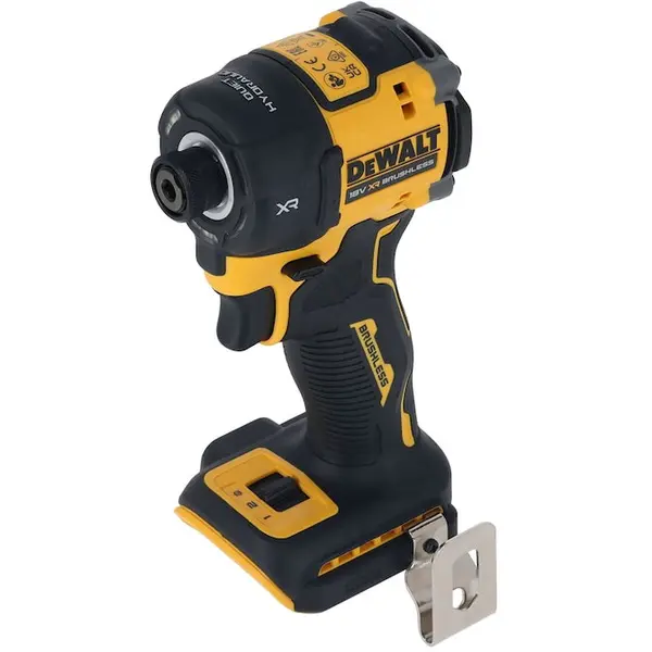 Dewalt Masina de insurubat cu sistem hidraulic pe acumulator DeWALT DCF870N, 18V XR, motor fara perii, 1/4 inch, iluminare LED, cuplu 50 Nm, sistem hidraulic silentios, turatie 3000 RPM, 4500 percutii/min, nu include incarcator/acumulator