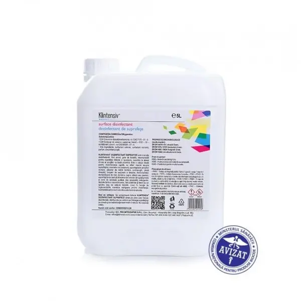 Dezinfectant Biocid de suprafete Klintensiv 5 L