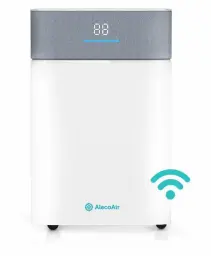 Dezumidificator AlecoAir D20 Fabric, Wi-Fi, 20 L/ zi, Uscare Rufe, Ionizare, Display digital, FanStop, Indicator color