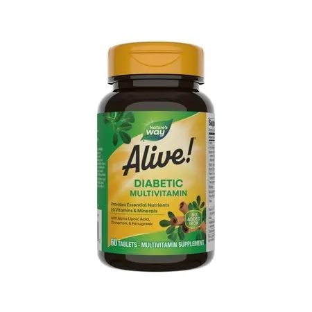 Diabetic Multivitamin Alive Nature’s Way, 60 tablete, Secom