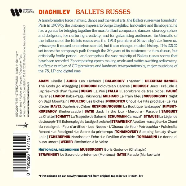 Diaghilev - Ballets Russes (22xCD) | Various Artists