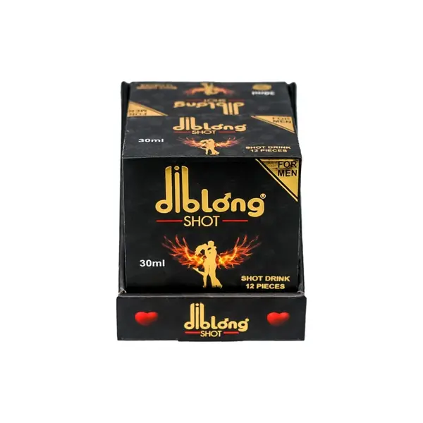 Diblong Energy Shot - supliment alimentar pentru bărbați, cu îndulcitori, sub formă de băutură energizantă care ajută la menținerea sănătății sexuale și a funcției erectile, 12 buc x 30 ml