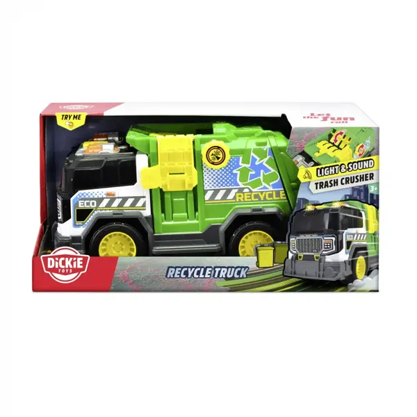 DICKIE CAMION DE RECICLARE CU LUMINI SI SUNETE 30CM