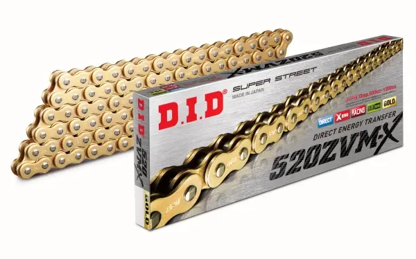 DID - Lant 520ZVM-X cu 100 zale - [Gold] X-Ring
