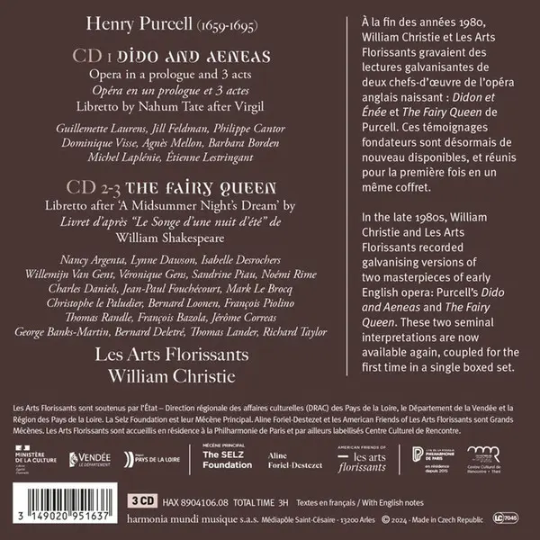Dido And Aeneas - The Fairy Queen | Purcell, Les Arts Florissants, William Christie