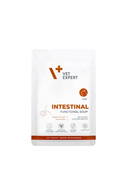 Dieta Veterinara pentru pisici Intestinal Cat FUNCTIONAL SOUP, VetExpert, plic, 40g