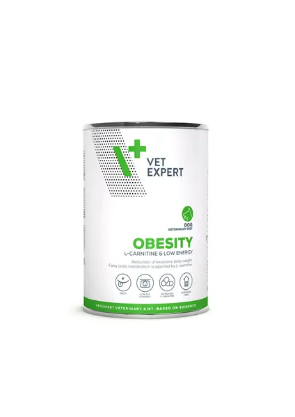Dieta veterinara umeda 4T Obesity DOG, Vet xpert, 400 gr