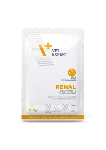 Dieta veterinara umeda pentru pisici, Renal Cat, Vet Expert, plic, 100g