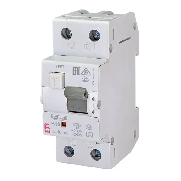 Diferential RCBO KZS-2M A B10 0.01 ETI 002173212