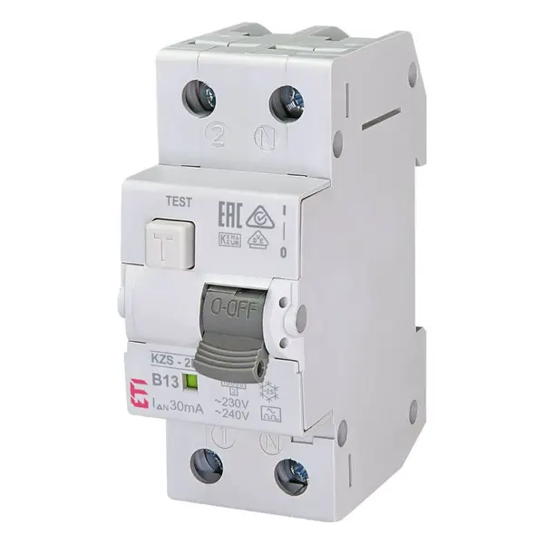 Diferential RCBO KZS-2M A B13 0.03 - ETI 002173203