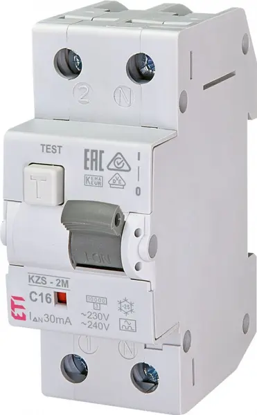diferential rcbo kzs-2m a c16/0.03 002173224