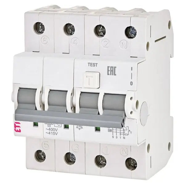 Diferential RCBO KZS-4M 3p+N A B32 0.03 - ETI 002174907