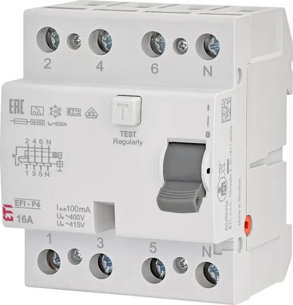 diferential rccb efi-p4 a 16/0.1 002061520