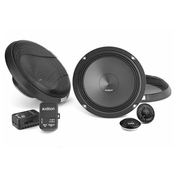 Difuzoare auto Audison Prima APK 165 set sistem 2 cai, 165mm, 100W RMS, 4Ω, set 4 difuzoare + accesorii
