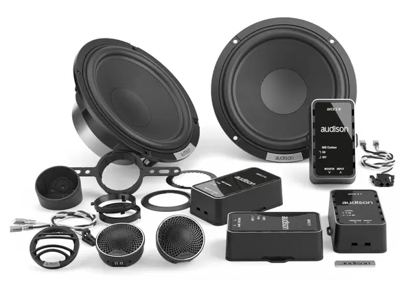 Difuzoare auto Audison VOCE II AVK 6 S II set sistem 2 căi, 165mm, 125 W RMS, 4Ω, set 4 difuzoare + accesorii