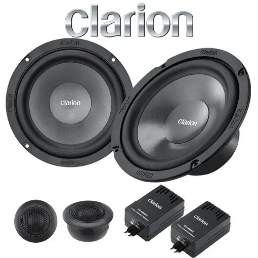 Difuzoare Auto Clarion, SH1636C, Set componente 2 cai + accesorii, 6,5 inch, 50W RMS, 4Ω