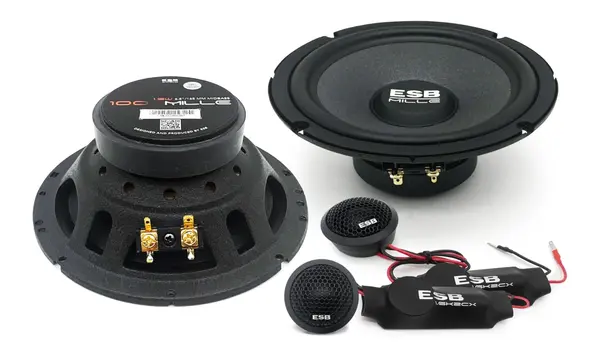 Difuzoare auto ESB 1000 1.6K2X, set sistem 2 căi, 165mm, 90W RMS, 4Ω, 4 difuzoare