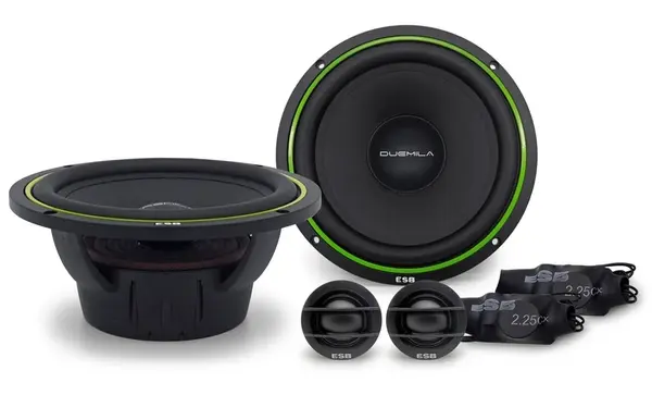 Difuzoare auto ESB 2000 2.6K2X, set sistem 2 căi, 165mm, 200W RMS, 4Ω, 4 difuzoare + accesorii