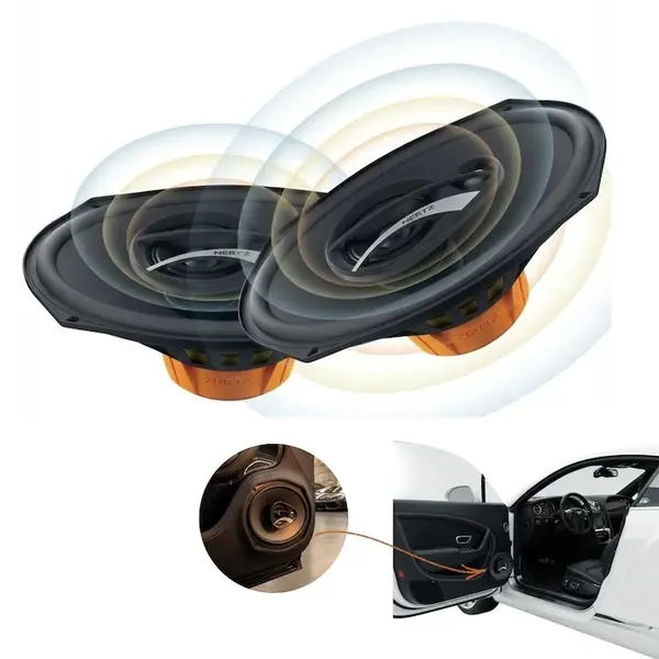 Difuzoare auto Hertz Dieci DCX 690.3, set coaxial 3 căi, 6x9 inch, 90W RMS, 4Ω, 2 difuzoare