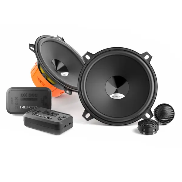 Difuzoare auto Hertz Dieci DSK 130.3, set sistem 2 cai, 130mm, 60W RMS, 4Ω, 4 difuzoare + Accesorii