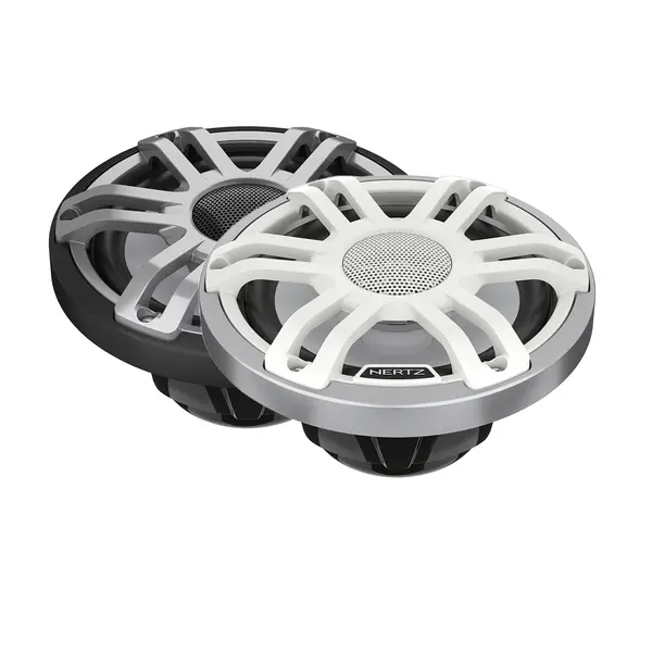 Difuzoare Marine Hertz HMX 6.5 S-LD/ SW / G, Alb / Negru, set coaxial 2 căi, 165mm, 75W RMS