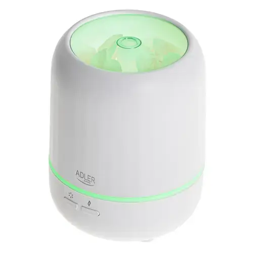 Difuzor de aroma cu ultrasunete Adler AD 7968 3in1, 25 mp, Rezervor 100 ml, Trei moduri iluminare, 7 culori (Alb)