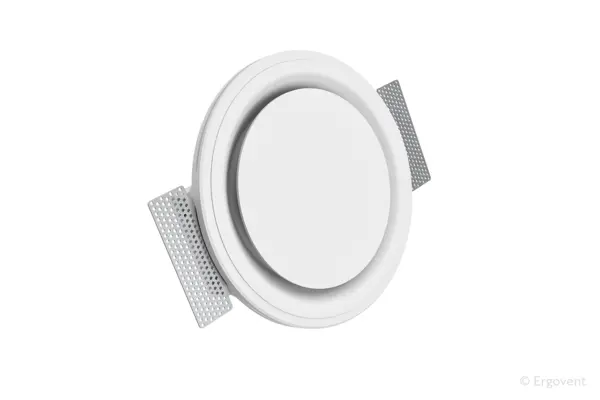 difuzor de ventilatie din gips, fara rama, ergovent rondo-100 coanda / forma rotunda / conexiune la tubulatura 100 mm (4"