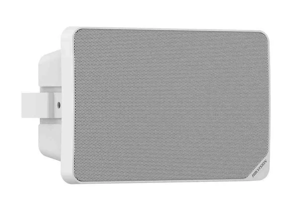 Difuzor IP secundar Hikvision DS-QAZ0120G1R-S, 20W, 8 ohm, 90dB, 130Hz-17.5kHz, intrare audio, control volum, montaj perete