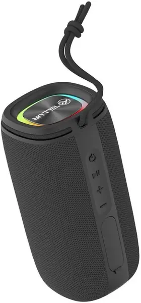 Difuzor portabil Tellur - Eclipse, impermeabil, negru