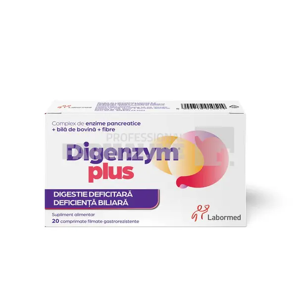 DIGENZYM PLUS, 20 comprimate filmate, Labormed
