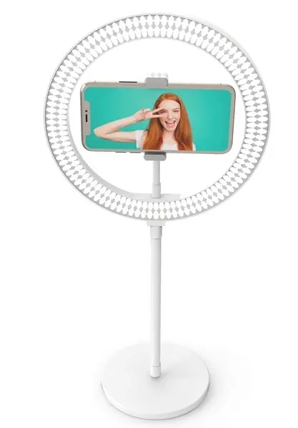 Digipower My Story Kit Vlogging, Lampa LED Ring Light 10", Suport Telefon de Birou, Telecomanda Bluetooth, 120 LED-uri