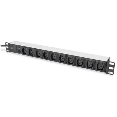 Digitus Digitus® Aluminum Outlet Strip With Overload Protection Iec C13, 10 Outlets 19''