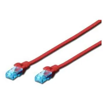 Digitus DIGITUS DK-1512-0025/R DIGITUS Premium CAT 5e UTP patch cable, Length 0.25m, Color red