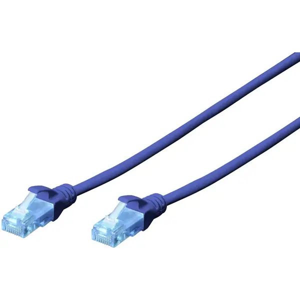 Digitus DIGITUS DK-1512-005/B Digitus Cable patch UTP, CAT.5E, blue, 0.5m