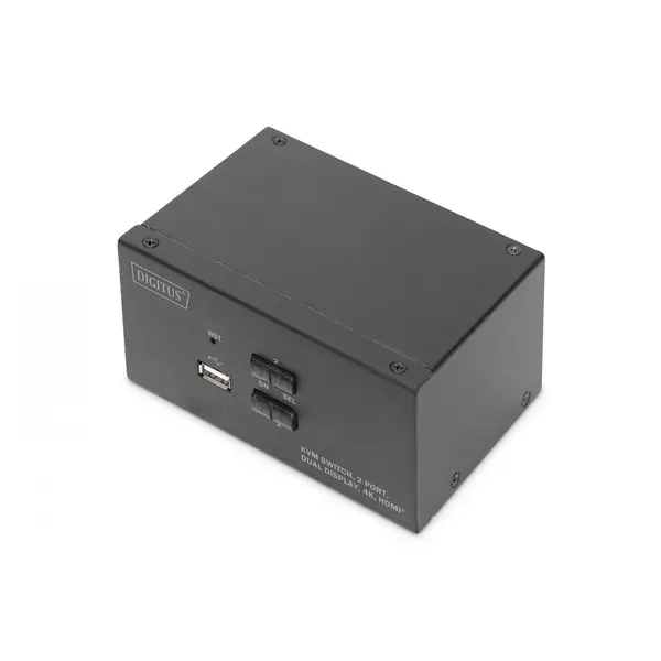 Digitus Digitus DS-12860 switch pentru tastatura, mouse si monitor (KVM) Negru