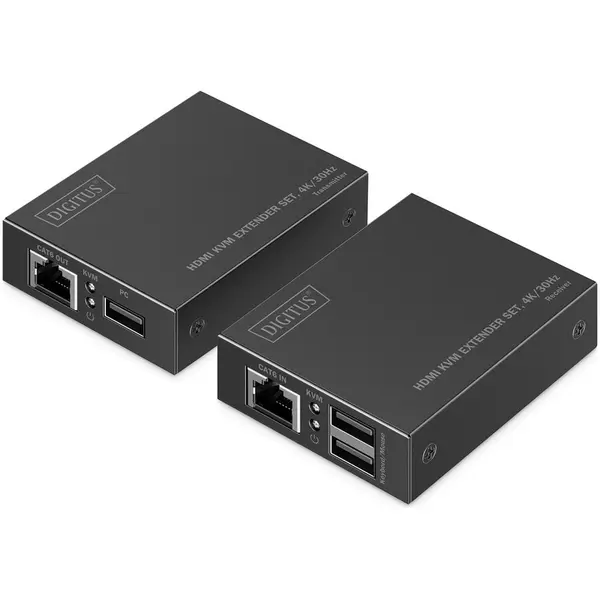 Digitus DIGITUS HDMI KVM Extender Set, 4K/30Hz